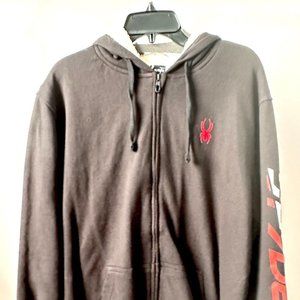 Spyder Vintage Mens Zip Pullover - Color Black - XL